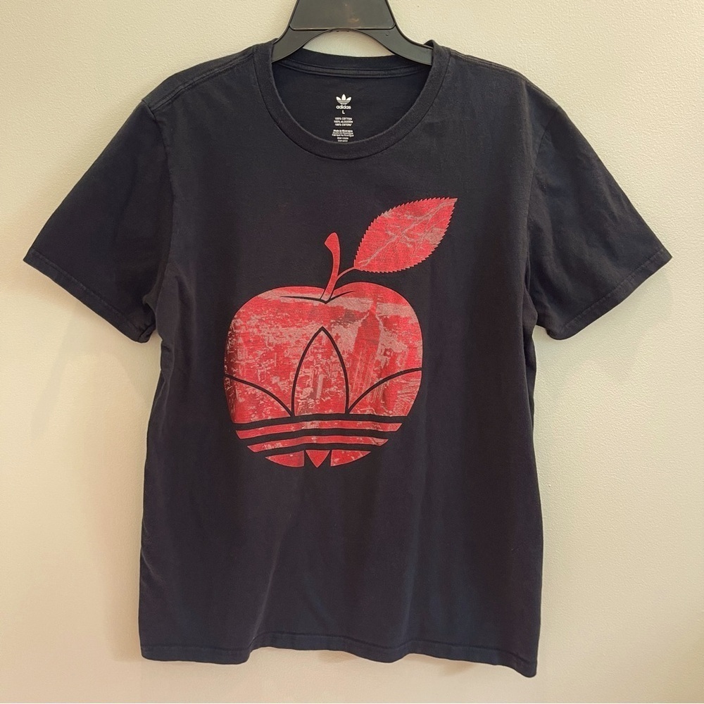 Adidas The Big Apple T shirt Black Men’s L 100% Cotton
